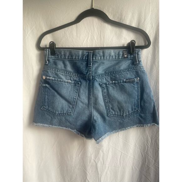 7 for all mankind - Medium Wash Cutoff Shorts - Size 28 - Picture 2 of 7